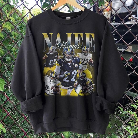Najee Harris Najee Harris Shirt Pittsburgh Football Shirt Oversized Sport Shirt - Picture 1 of 2